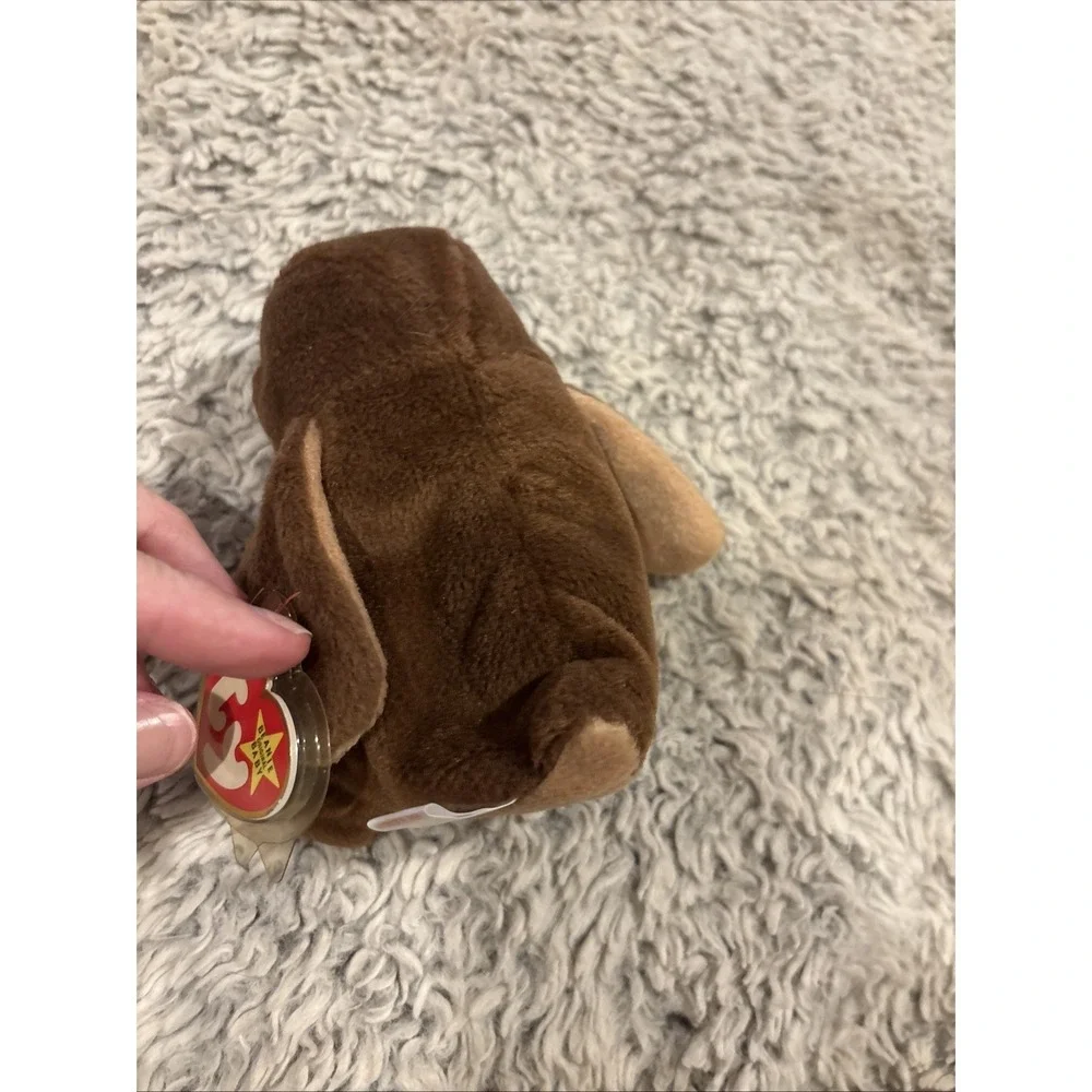 Ty Beanie Baby Plush Hoot the Owl Small‎ Brown Excellent Vintage Collectible